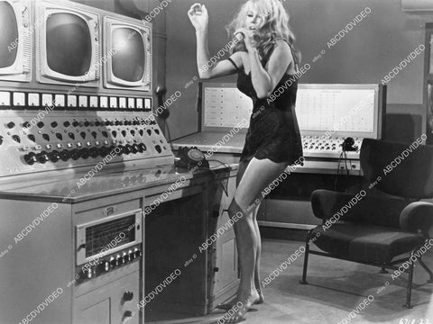 crp-02831 1968 phot Anita Ekberg in her underwear at the computer control panel film The Cobra crp-02831