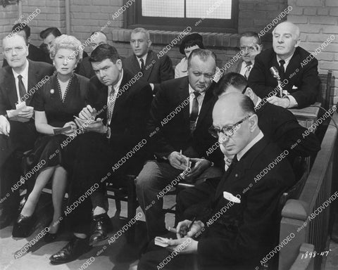 crp-00296 1960 photo newspaper correspondents Jack Moffitt Sheilah Graham Joe Finnigan James Bacon Louis Sobol film College Confidential crp-00296