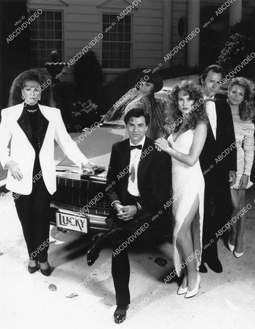 crp-02994 1990 Jackie Collins, Vincent Irizarry, Anne-Marie Johnson, Nicollette Sheridan, Michael Nader TVM Lucky Chances crp-02994