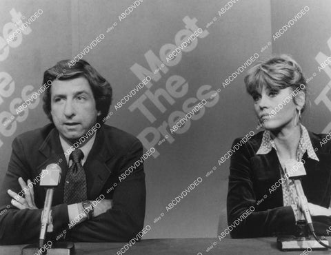 crp-03021 1987 Tom Hayden, Hanoi Jane Fonda controversy news TV Meet the Press crp-03021