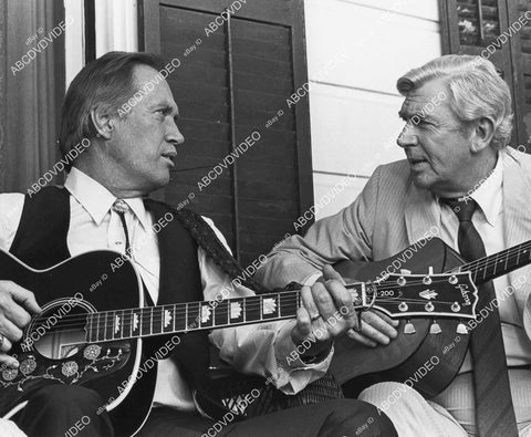 crp-03040 1987 David Carradine, Andy Griffith guitar duel TV Matlock crp-03040