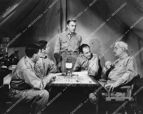 crp-03091 1942 Brian Donlevy and cast at strategy table film Two Yanks in Trinidad crp-03091