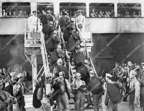 crp-03125 1942 troops boarding the ship film Two Yanks in Trinidad crp-03125