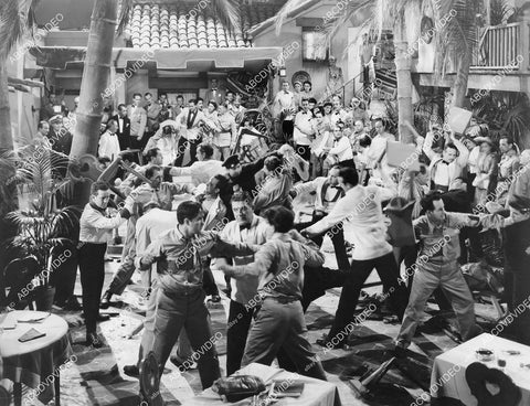 crp-03203 1942 knockdown dragout barroom fight sequence film Two Yanks in Trinidad crp-03203