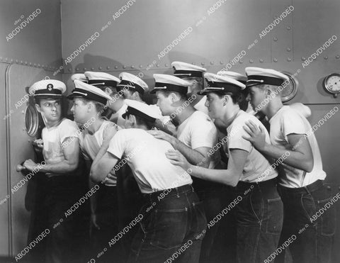 crp-03296 1942 Tom Brown, Larry Parks and the sailors film Hello, Annapolis crp-03296