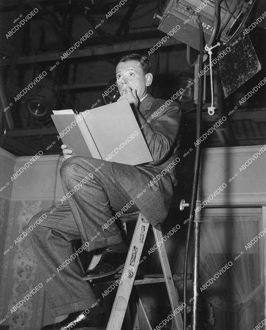 crp-03340 1956 Tom Ewell behind the scenes MGM Studios film The Great American Pastime crp-03340
