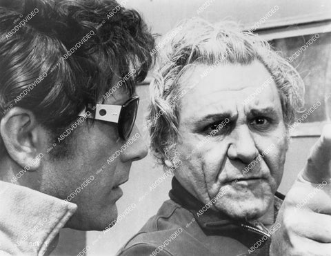 crp-03365 1971 Robert Fuller w director Burt Topper on set film The Hard Ride crp-03365