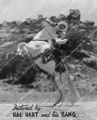 crp-03382 1940's country western singer Hal Hart and his Gang on his rearing horse crp-03382