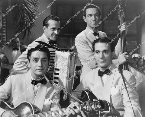 crp-03423 1944 music comedy group The Four Vagabonds film Tahiti Nights crp-03423