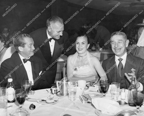 crp-03485 1950 Wilbur Clark, Ella Logan, Prince Mike Romanoff Las Vegas Desert Inn architect Jack Lessman crp-03485