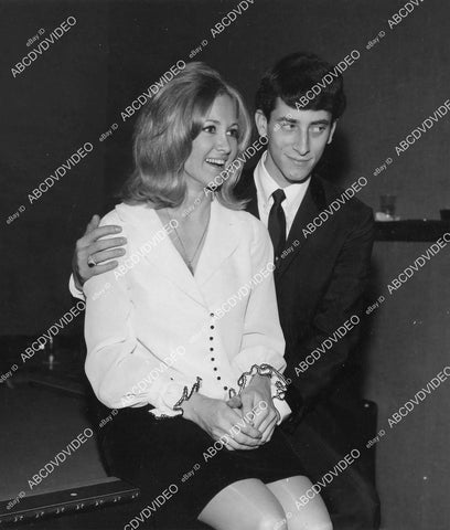 crp-03497 1960's music Gary Lewis (& the Playboys) w Jackie Miller (Jackie & Gayle) candid crp-03497