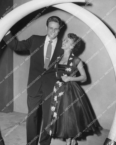 crp-03626 1953 John Ericson & new bride Milly Coury on location film Mogambo crp-03626