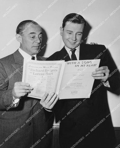 crp-03685 1948 music Richard Rodgers & Tom Drake behind the scenes film Words and Music crp-03685