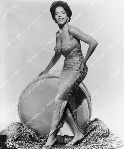 crp-03700 1958 music singer beautiful and shapely Della Reese portrait film Let's Rock crp-03700
