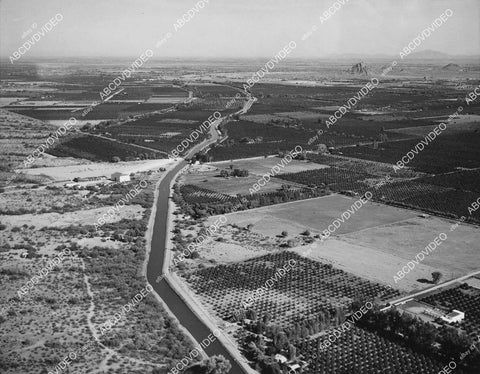 crp-00382 1956 news photo historic Phoenix Arizona Canal uses American Indian irrigation system crp-00382