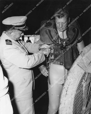 crp-03853 1957 Dan Dailey, Francis D Fane inspect scuba equipment film Underwater Warrior crp-03853