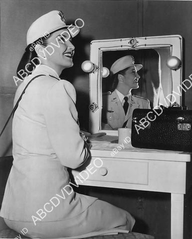 crp-03949 1947 Catherine Craig at her makeup table film Seven Were Saved crp-03949