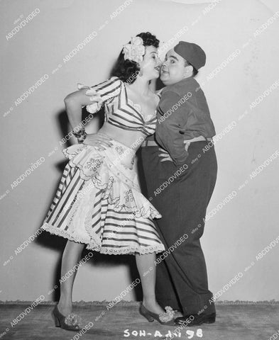 crp-03970 1942 Puerto Rican actress beautiful Mapy Cortes w Sergio Orta film Seven Days Leave crp-03970