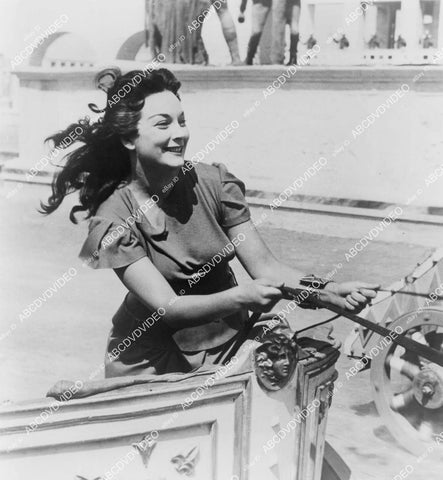 crp-03976 1950's beautiful Adrienne Corri driving a chariot unknown film crp-03976