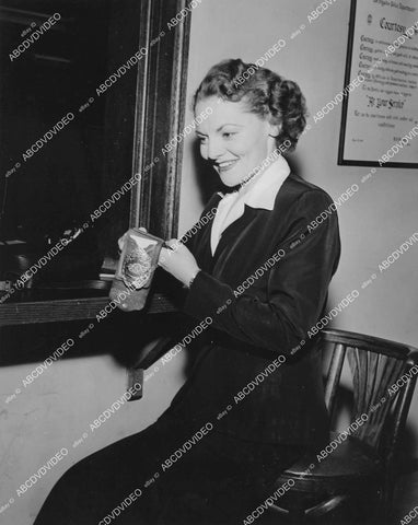 crp-04052 1951 Jeanne Cagney local LA TV KECA Police Woman, USA ep Red Rose Murder crp-04052