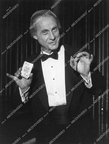 crp-04056 1985 Sid Caesar doing card tricks TVM Mr Magic crp-04056