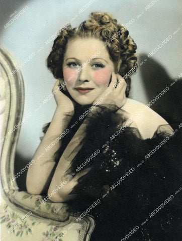 crp-04098 1936 hand tinted photo lovely Helen Burgess portrait crp-04098