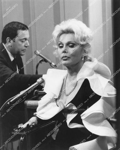 crp-04177 1983 F. Lee Bailey, polygraph expert Ed Gelb, Zsa Zsa Gabor reality TV Lie Detector crp-04177