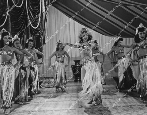 crp-04462 1944 beautiful harem girl Ann Miller w sexy dancers film Hey, Rookie crp-04462