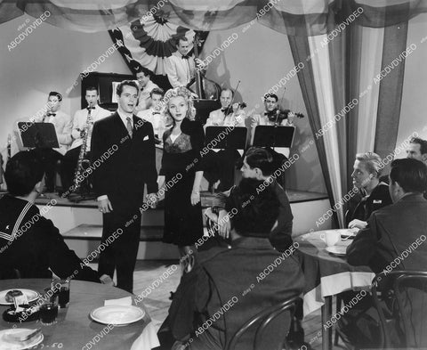 crp-04521 1944 Larry Parks, Lynn Merrick and the orchestra film Stars on Parade crp-04521