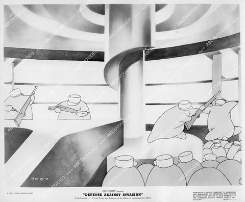 crp-04532 1946 photo Disney animated immune system cartoon Defense Against Invasion crp-04532