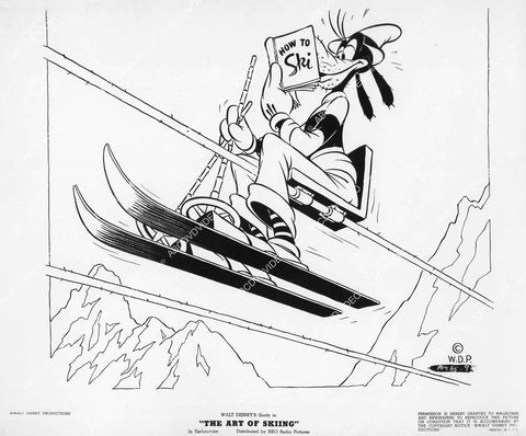 crp-04534 1941 Disney animated character Goofy cartoon short The Art of Skiing crp-04534