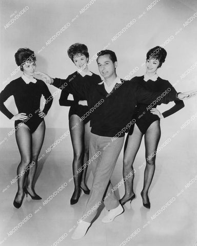 crp-04739 1960's choreographer Tony Charmoli Dancers, Bonnie Evans, Jackie Gregory, Nancy Martin TV Danny Kaye Show crp-04739