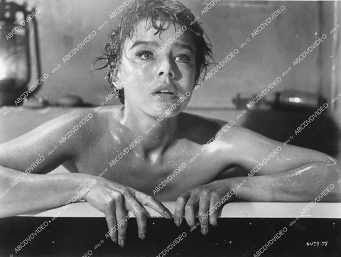 crp-00473 1962 naked Janet Munro all wet in the bathtub film The Day the Earth Caught Fire crp-00473