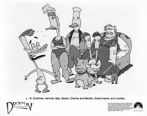 crp-04804 1994 animated character Duckman, Bernice, Ajax and cast TV Duckman crp-04804