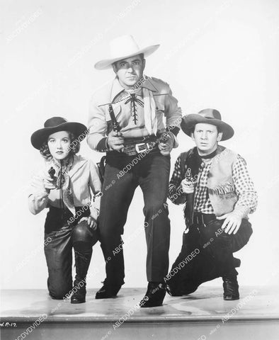 crp-04899 1940 Nell O'Day, Johnny Mack Brown, Fuzzy Knight film Ragtime Cowboy Joe crp-04899