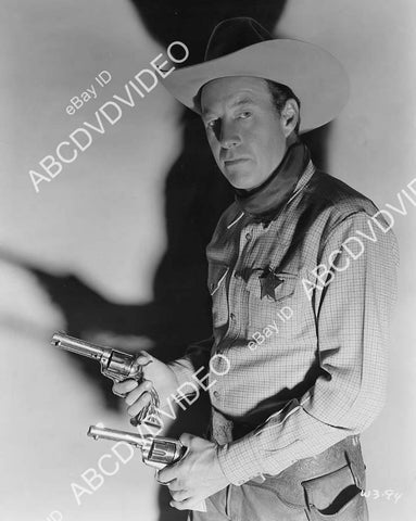 crp-04909 1950's cowboy Bill Elliott portrait w pistols crp-04909