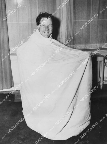 crp-00495 1938 news photo Walter Slezak w his portable Turkish Bath crp-00495