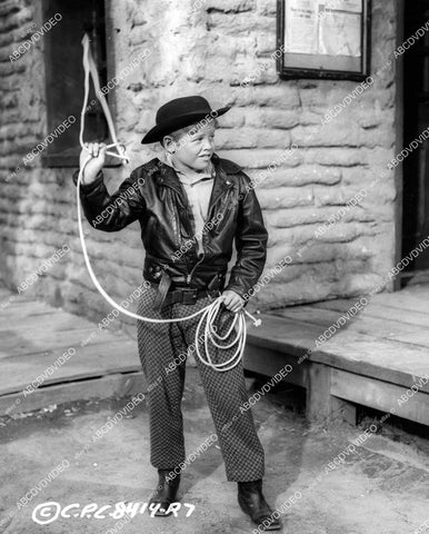 crp-05003 1957 child star Rickie Sorensen w his lariat film The Hard Man crp-05003