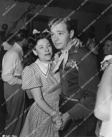 crp-05127 1945 Judy Canova, Ross Hunter dancing away Hayride wrap party film Hit the Hay crp-05127