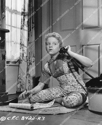 crp-05180 1958 child star Cathy O'Neill on the telephone film Life Begins at 17 crp-05180