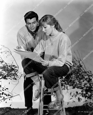 crp-05182 1958 Mark Damon, Luana Anders film Life Begins at 17 crp-05182
