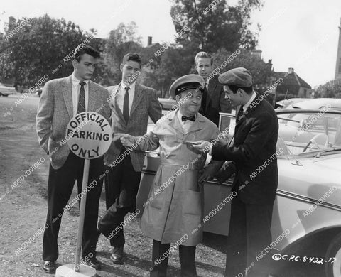 crp-05212 1958 Mark Damon, Phil Arnold, Tommy Ivo, Bob Dennis, Robert Moechel film Life Begins at 17 crp-05212