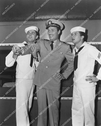 crp-05319 1951 Keefe Brasselle, Barry Sullivan, Dean Miller on set film Skirts Ahoy crp-05319