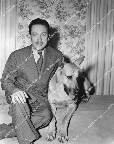 crp-05363 1930's music singer Richard Bonelli w his Great Dane dog Donhalf crp-05363