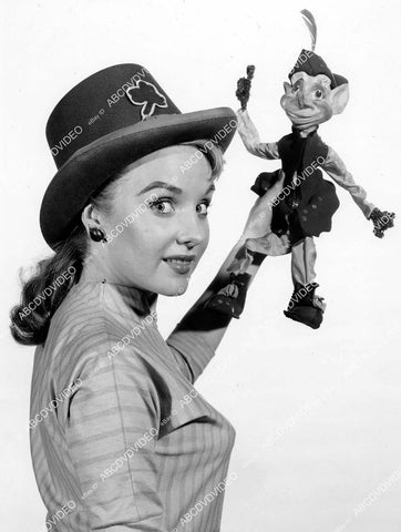 crp-05376 1956 cutie leprechaun singer Molly Bee w puppet TV The Ray Anthony Show crp-05376
