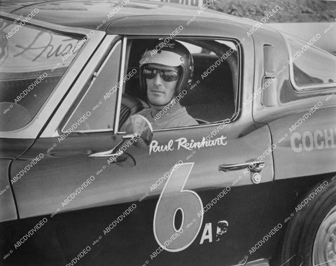 crp-00541 auto racing Paul Reinhart sitting in his racecar crp-00541