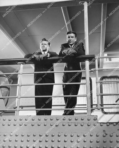 crp-05435 1948 Mickey Rooney & Tom Drake at the ships rail film Words and Music crp-05435