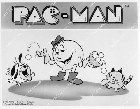crp-05454 1982 animated characters Chomp Chomp & Sour Puss video game TV Pac-Man crp-05454