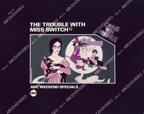 crp-05465 1980 ABC promo animated characters TV The Trouble with Miss Switch crp-05465