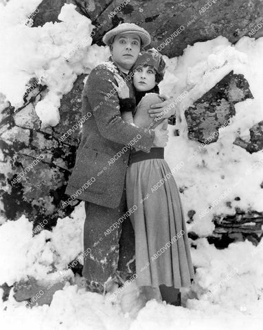 crp-05569 1925 Douglas MacLean, Anne Cornwall in the snow silent film Introduce Me crp-05569
